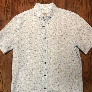 Zara floral short sleeve button down